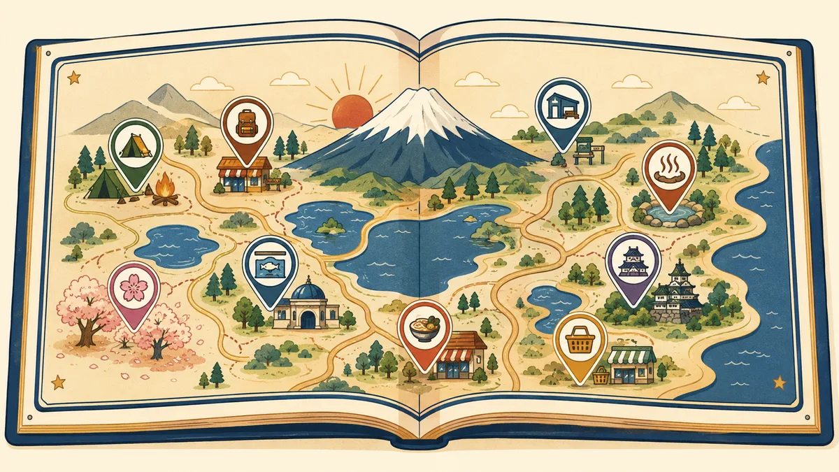 キャンプと旅をもっと楽しむオリジナルマップ